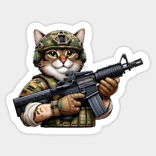 Tactical Cat Sticker